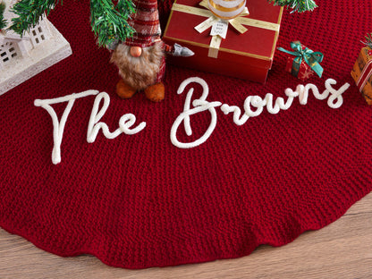 Personalized Christmas Tree Skirt