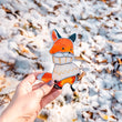 Fox stained glass window hangings