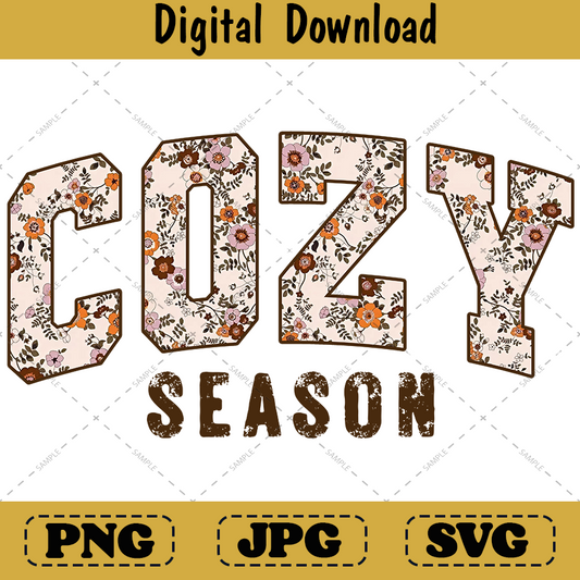 Cozy Fall Season Png, Retro Halloween Sublimation Design