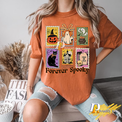 Retro Halloween Cat Ghost png, Girly Spooky Season Sublimation