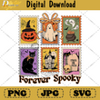 Retro Halloween Cat Ghost png, Girly Spooky Season Sublimation