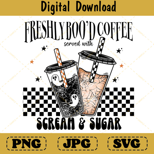 Freshly Boo’d Coffee Funny Trendy Shirt Design