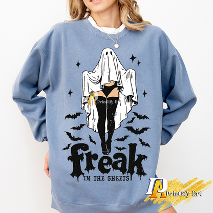 Funny Sheet Ghost Halloween Png, Adult Humor Retro Shirt Design