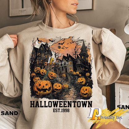 Halloweentown Est 1998 Retro Halloween Pumpkin Fall png Design