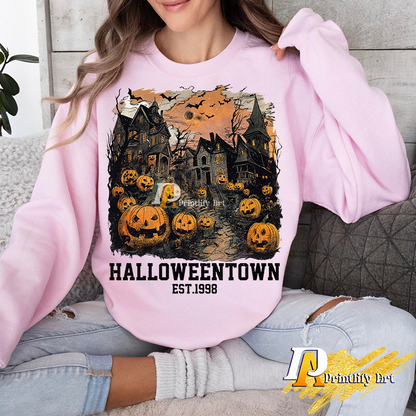 Halloweentown Est 1998 Retro Halloween Pumpkin Fall png Design