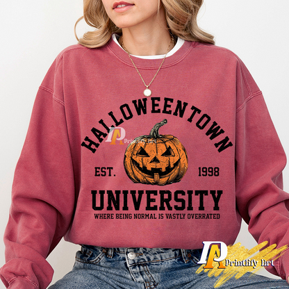 Halloweentown Est 1998 Retro Halloween Pumpkin Fall png Design