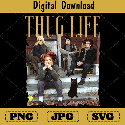Thug Life Bad Witches Retro Witches Movie Salem png Design