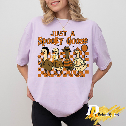 Spooky Goose png, Funny Halloween Goose Costume Sublimation