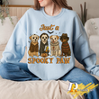 Retro Spooky Dog Paw Design for Dog Lovers and Mamas