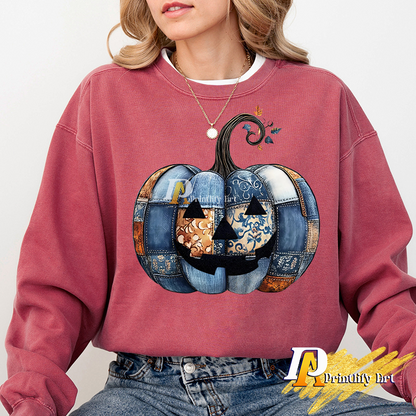 Preppy Floral Pumpkin Halloween Png, Autumn Girly Fall Shirt Design