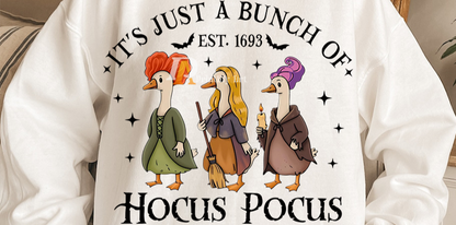 Silly Goose Hocus Pocus Retro Halloween png Sublimation Design