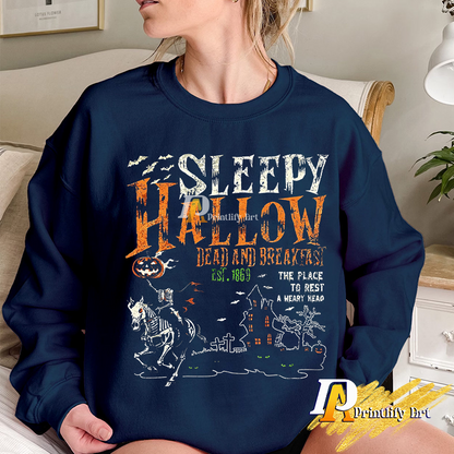 Vintage Sleepy Hollow Skeleton Pumpkin Design