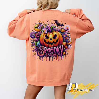 Spooky Season png, Retro Halloween Witchy Bats Sublimation