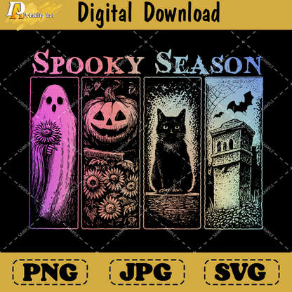 Vintage Halloween Horror Night png, Trendy Spooky Season Shirt