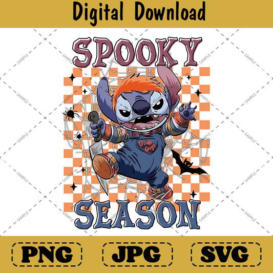Retro Spooky Season Checkered 'Bite Me' Design