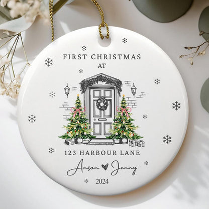First Christmas In Our New Home Ornament, New House Christmas Ornament, Our First Home Keepsake, Housewarming Bauble Gift, First Home 2025
