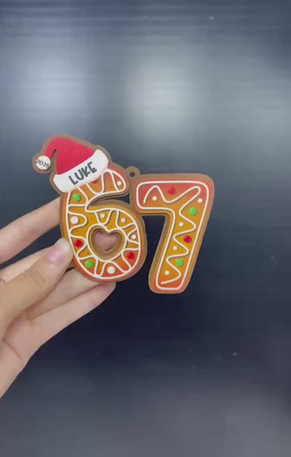 Custom Six Seven Ornament