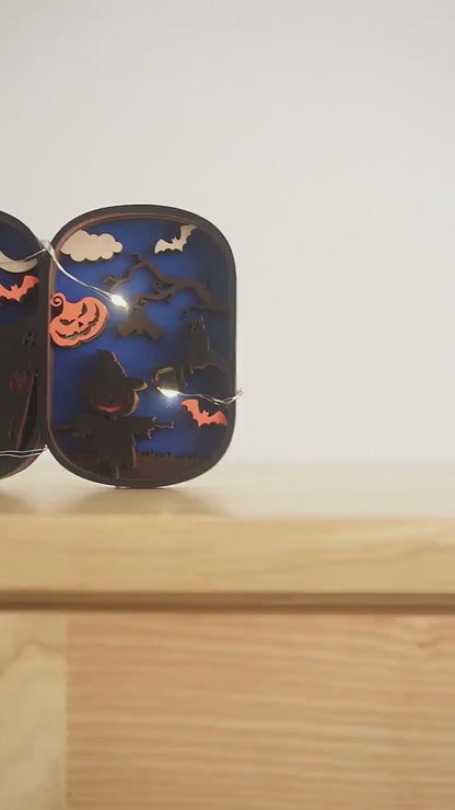 Halloween BOO Sign with LED Lights