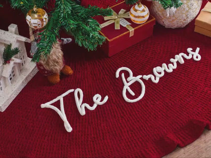 Personalized Christmas Tree Skirt