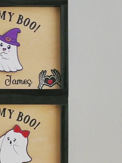 Forever My Boo Sign, Halloween Couple