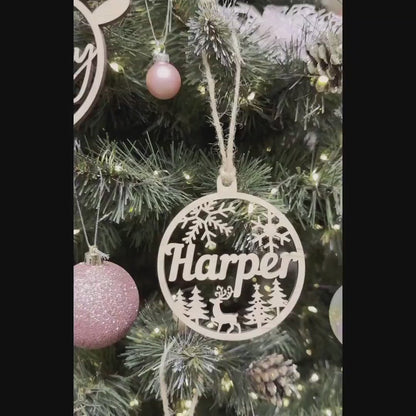 Personalized Wooden Christmas Ornaments